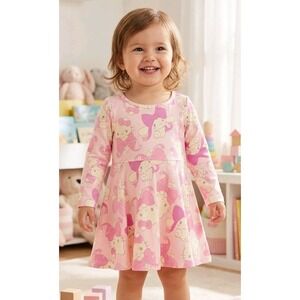 Girls' Hello Kitty & Friends Pink Long Sleeve Dress Size 18 Months NWT Comfy Top